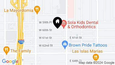 Map of 134 W 60th ST, LOS ANGELES CA, 90003