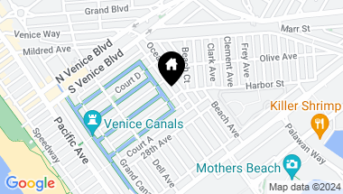Map of 2429 Eastern Canal, Venice CA, 90291