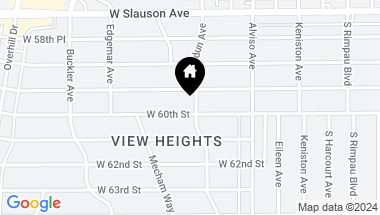 Map of 4105 W 60th St, Los Angeles CA, 90043