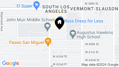 Map of 925 W 59th Drive, Los Angeles CA, 90044
