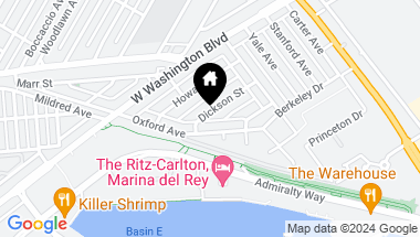 Map of 828 Dickson Street, Marina del Rey CA, 90292
