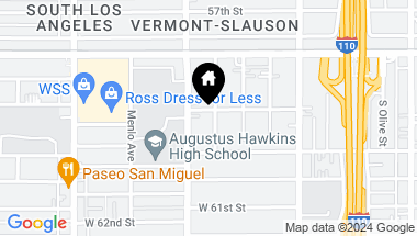 Map of 5903 Bonsallo Avenue, Los Angeles CA, 90044