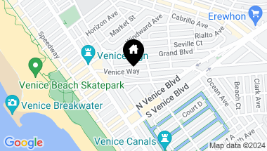 Map of 308 Venice Way, Venice CA, 90291