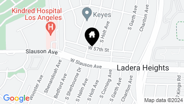 Map of 5348 W 57TH Street, Los Angeles CA, 90056