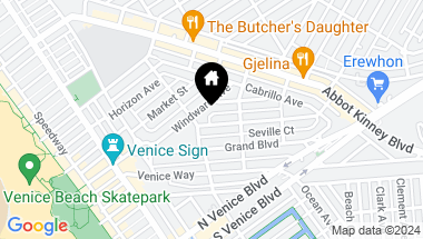 Map of 419 Rialto Ave, Venice CA, 90291