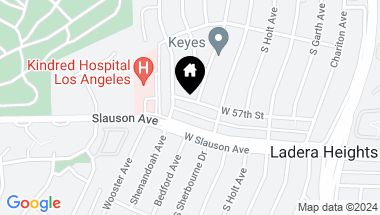 Map of 5434 W 57th Street, Ladera Heights CA, 90056