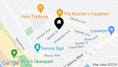 Map of 312 Market Street, Venice CA, 90291
