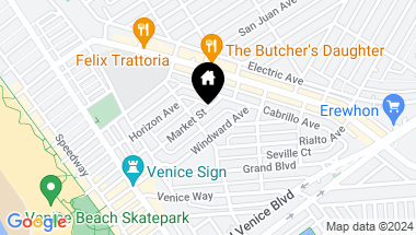 Map of 312 1/2 Market Street, Venice CA, 90291