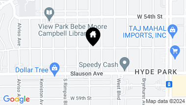 Map of 5708 Deane Ave, Los Angeles CA, 90043