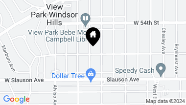 Map of 3815 W 57th St, Los Angeles CA, 90043