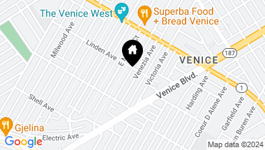 Map of 851 Venezia Avenue, Venice CA, 90291