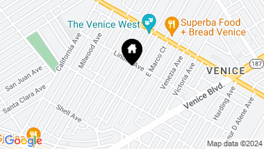 Map of 846 SUPERBA Avenue, Venice CA, 90291