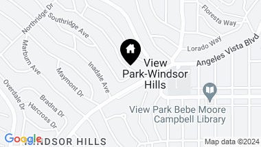 Map of 5272 Southridge Avenue, View Park CA, 90043