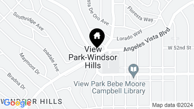 Map of 5313 Angeles Vista Blvd, View Park CA, 90043