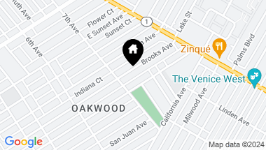 Map of 724 Brooks Avenue, Venice CA, 90291