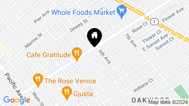 Map of 558 Rose Avenue, Venice CA, 90291