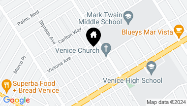 Map of 2218 Glencoe Avenue, Venice CA, 90291