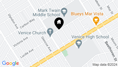Map of 3748 Redwood Avenue, Los Angeles CA, 90066