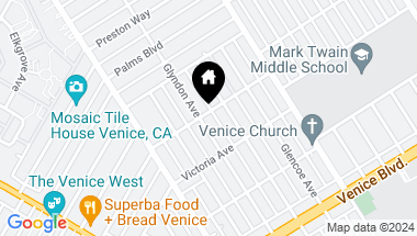 Map of 2100 Glyndon Avenue, Venice CA, 90291