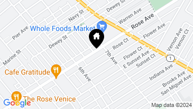 Map of 654 Rose Ave, Venice CA, 90291