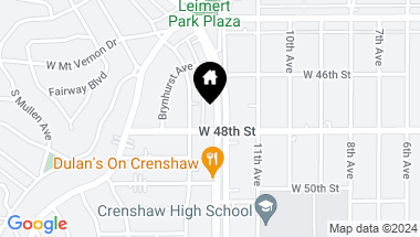 Map of 4717 Crenshaw Boulevard, Ladera Heights CA, 90043