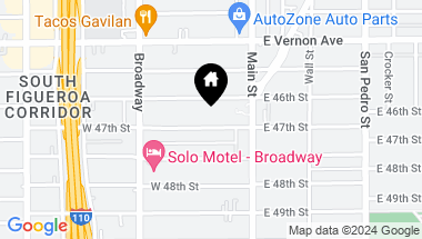 Map of 145 W 47 ST, LOS ANGELES CA, 90037