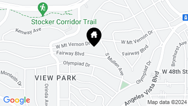 Map of 3809 Fairway Boulevard, View Park CA, 90043
