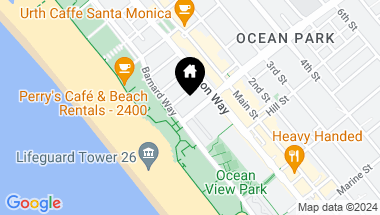 Map of 133 Ocean Park Boulevard, Santa Monica CA, 90405