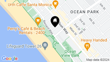 Map of 126 Fraser Avenue, Santa Monica CA, 90405