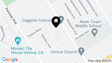 Map of 2001 GLENCOE Avenue, Venice CA, 90291