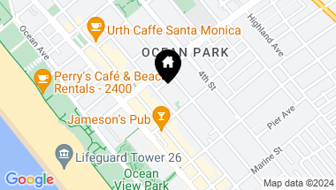 Map of 2615 2nd Street, Santa Monica CA, 90405