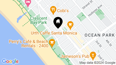 Map of 118 Strand St, Santa Monica CA, 90405