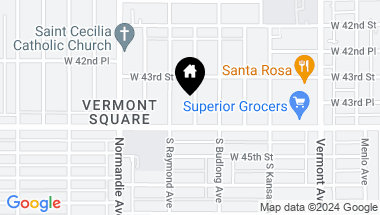 Map of 4337 Van Buren Place, Los Angeles CA, 90037