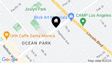 Map of 2606 Highland Avenue, Santa Monica CA, 90405