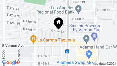 Map of 1630 E 43rd ST, LOS ANGELES CA, 90011