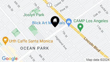 Map of 649 Ocean Park Boulevard, Santa Monica CA, 90405