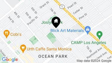 Map of 2440 Beverley Avenue, Santa Monica CA, 90405
