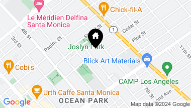 Map of 2419 Beverley Ave, Santa Monica CA, 90405