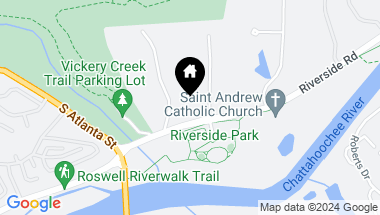 Map of 500 Riverside Road, Roswell GA, 30075