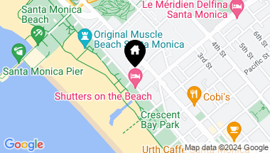 Map of 9 Vicente Terrace, Santa Monica CA, 90401