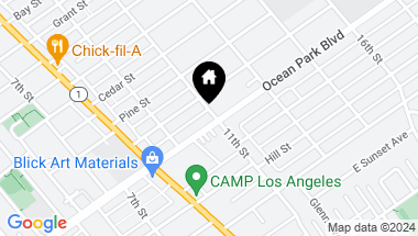 Map of 1047 Ocean Park Boulevard, Santa Monica CA, 90405