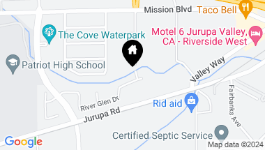 Map of 7369 River Glen Drive, Jurupa Valley CA, 92509