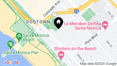 Map of 1705 Ocean Avenue 205, Santa Monica CA, 90401