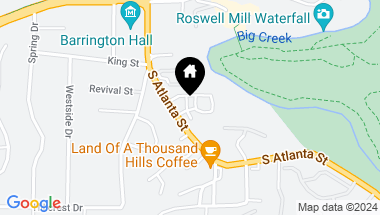 Map of 805 Maplewood Drive, Roswell GA, 30075