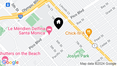 Map of 608 Pico Place, Santa Monica CA, 90405