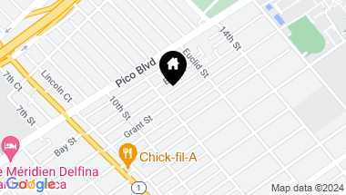 Map of 1107 GRANT Street, Santa Monica CA, 90405