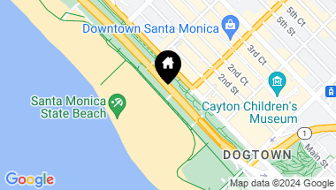 Map of 1347 Palisades Beach Rd, Santa Monica CA, 90401