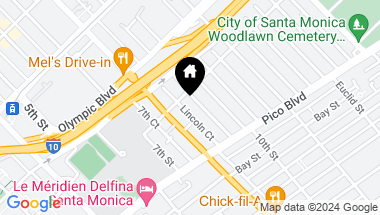 Map of 1814 9th Street, Santa Monica CA, 90404