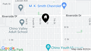 Map of 12980 6th Street, Chino CA, 91710