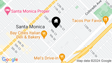 Map of 1528 10th Street, Santa Monica CA, 90401